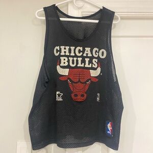 Mens Starter Chicago Bulls Mesh Tank - Small